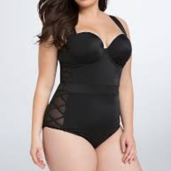 Torrid Mesh Lattice One Piece Swimsuit - Picture 2 of 3